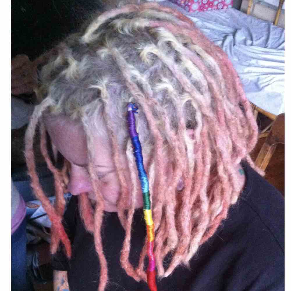 bleached dreads dyed dreadlocks