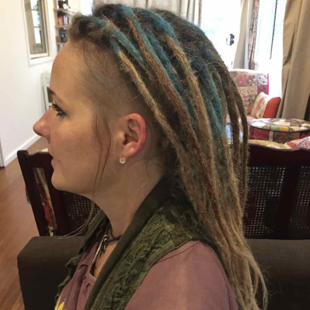 faux locs blue dreadlocks