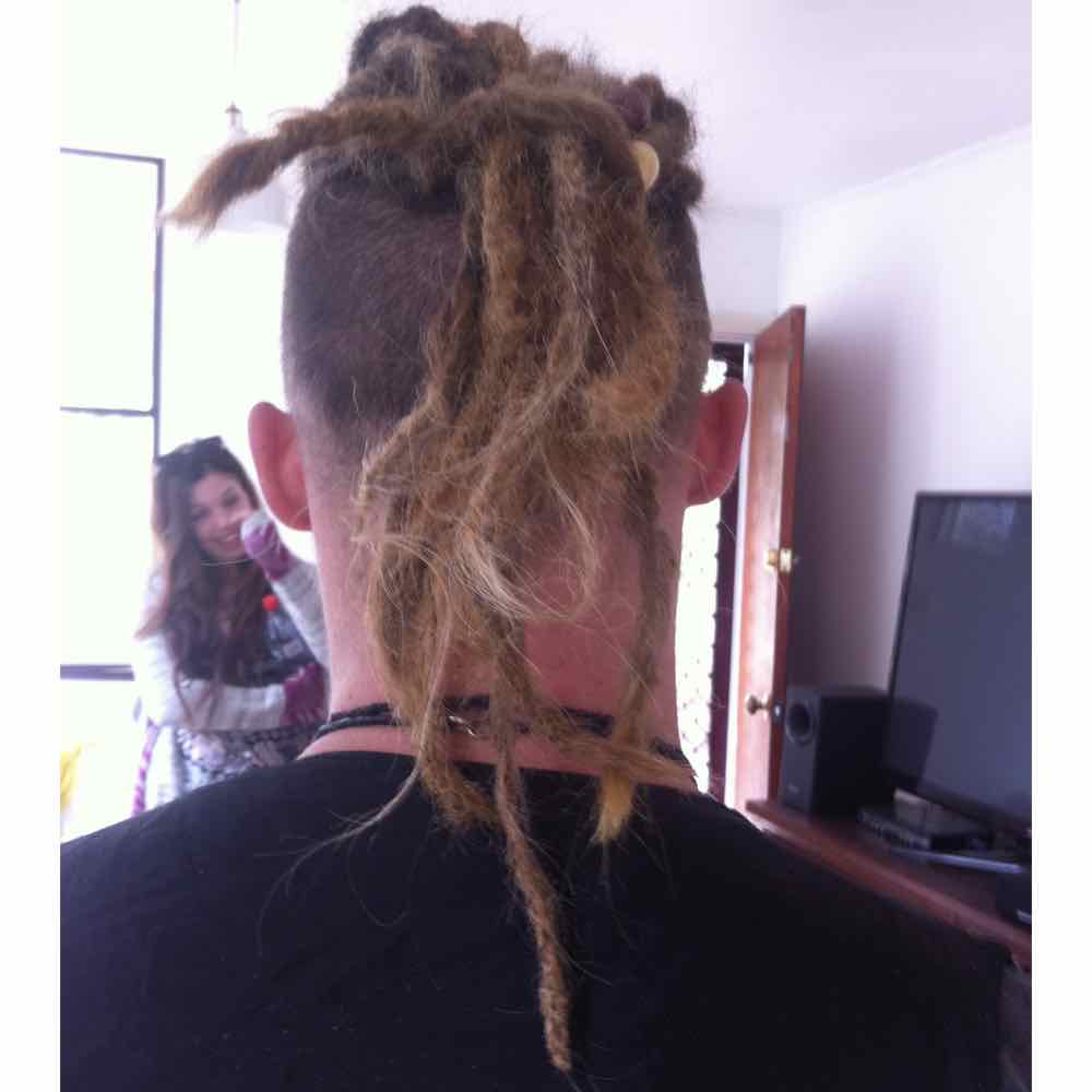 Dread extensions for men, dreadhawk, dreadlock ponytail